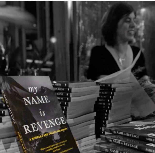 My Name Is Revenge cover with author Ashley Kalagian Blunt